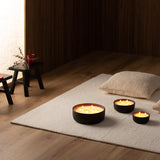 Vela de cerámica NEGRO 17 en ambiente hogar | Decoragloba