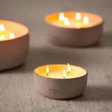 Vela de cerámica BLANCO 13 en ambiente hogar | Decoragloba