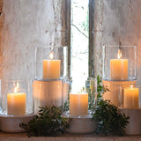 Porta Vela Ceramica "Santorini" Blanco