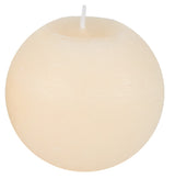 Vela Circular Maciza Blanca Blanca