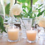 Vela Vaso Cristal Blanco