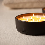 Vela de cerámica NEGRO 17 en ambiente hogar | Decoragloba