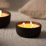 Vela de cerámica NEGRO 13 en ambiente hogar | Decoragloba