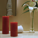 Vela Cilindrica Maciza Roja Roja