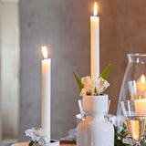 Vela de Candelabro Lisa "Cónica" Marfil marfil