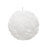Vela Decoración Circular "Rosa" Blanca · foto-normalizada