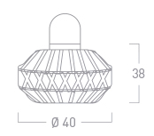 Farol Porta Vela Madera Chip 